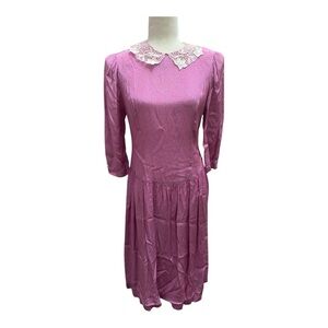 Jane Shaffhausen Belle France Prairie Drop Waist Pink Dress Size 6P Cottagecore
